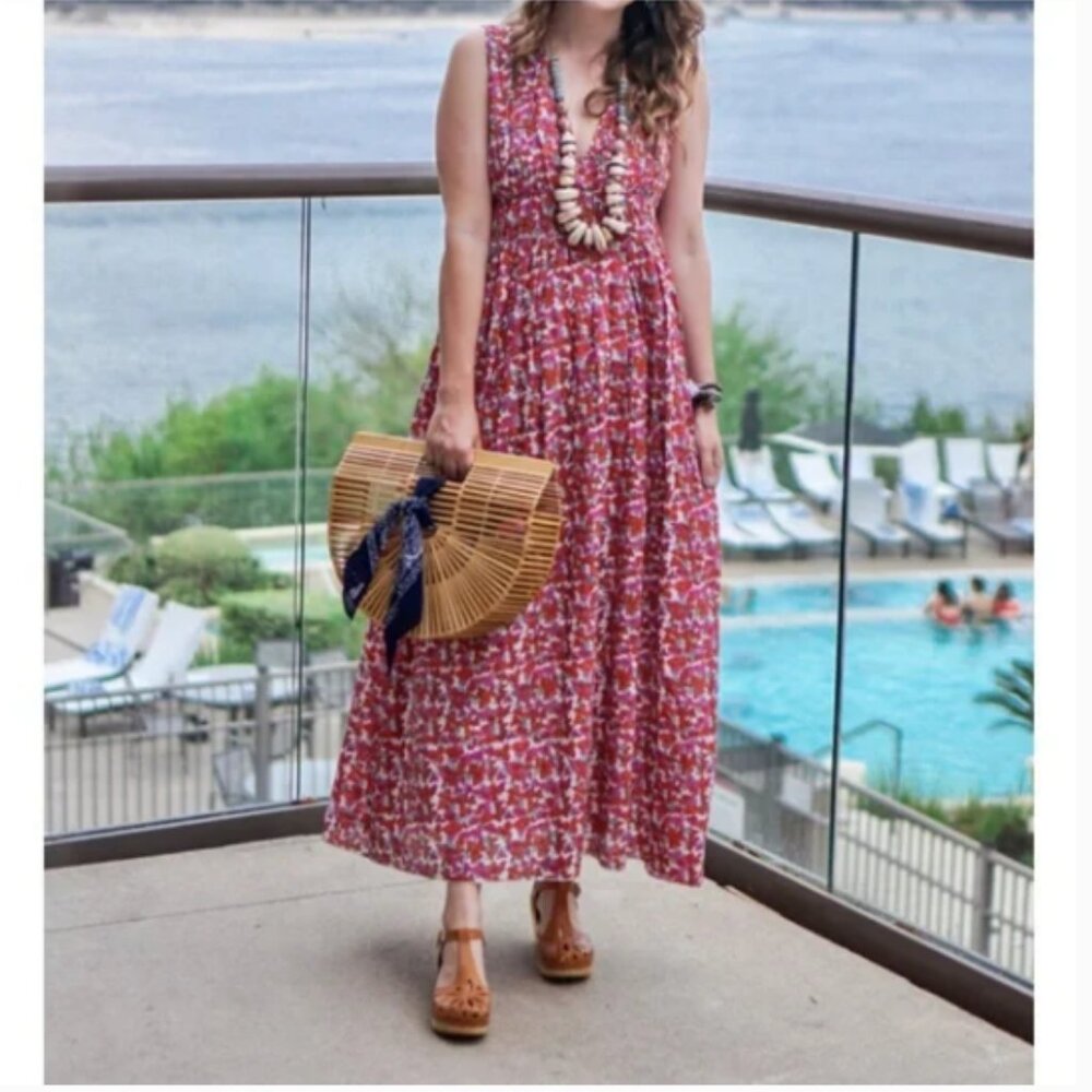 Roller Rabbit Joana Lune Floral Midi Dress